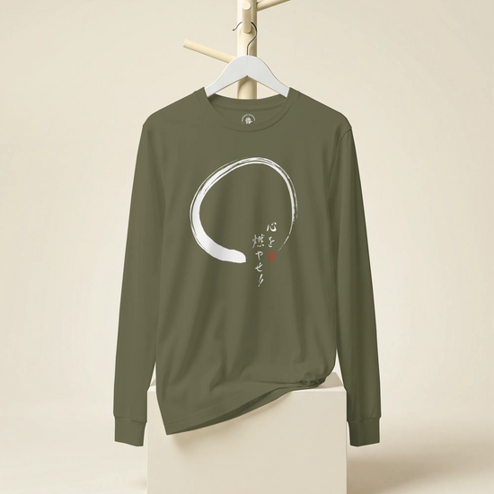 Set Your Heart Ablaze Unisex Long Sleeve Tee - Samurai Original