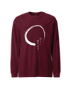 Set Your Heart Ablaze Unisex Long Sleeve Tee Maroon - Samurai Original