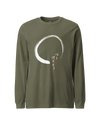 Set Your Heart Ablaze Unisex Long Sleeve Tee Military Green - Samurai Original