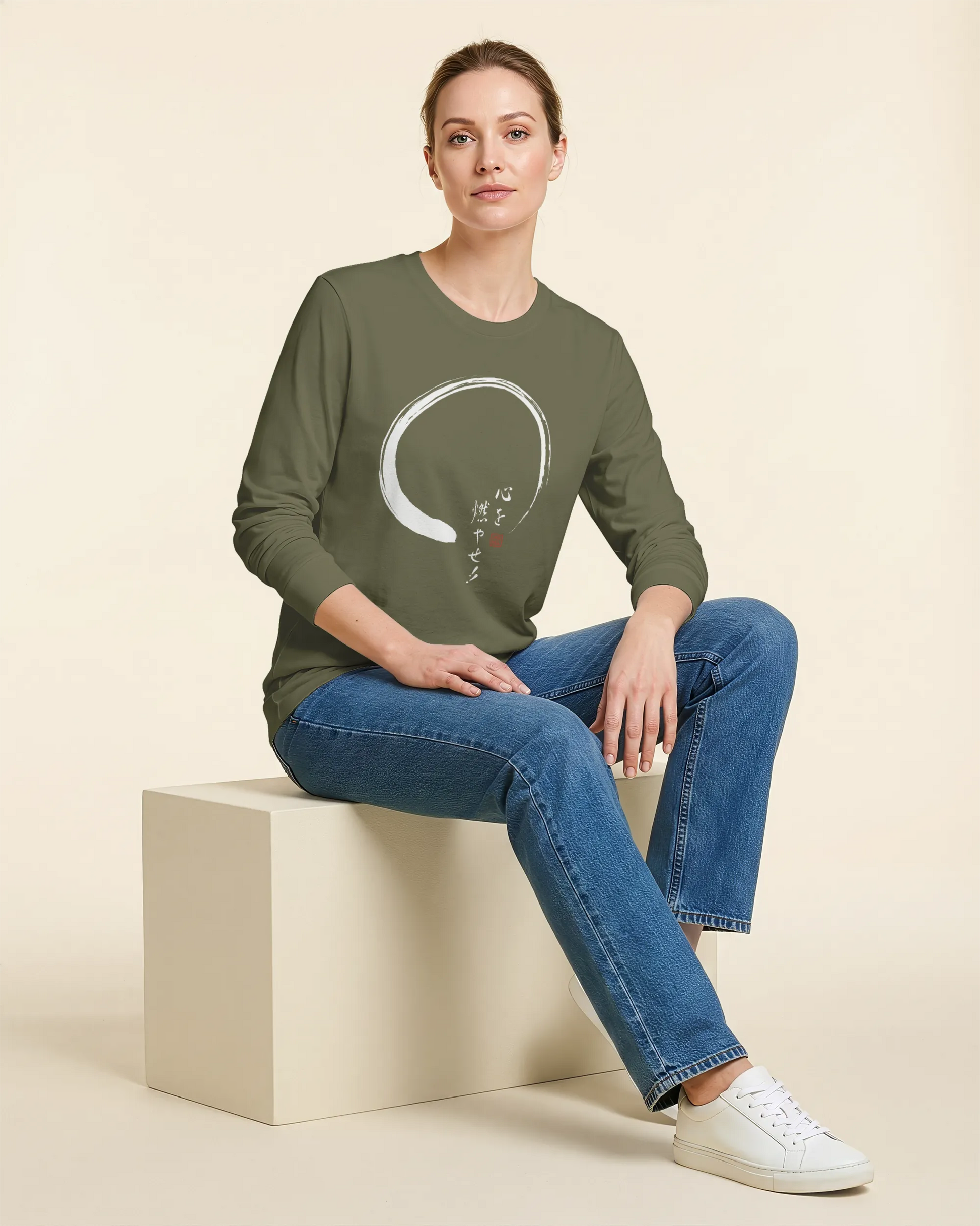 Set Your Heart Ablaze Unisex Long Sleeve Tee - Samurai Original