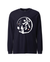 Seven Virtues of Bushido Samurai Japanese Calligraphy Unisex Long Sleeve Tee No.2