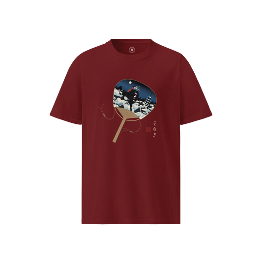 Silent Night Ninja Ukiyo-e Christmas Unisex organic t-shirt