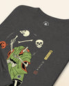 Halloween Samurai Skeleton Juggling Japanese Ukiyo-e Unisex Long Sleeve Tee - Samurai Original