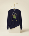 Halloween Samurai Skeleton Juggling Japanese Ukiyo-e Unisex Long Sleeve Tee - Samurai Original