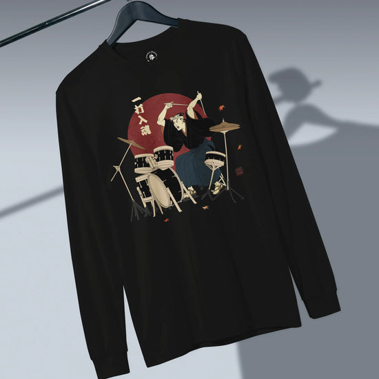 Soul Beat Samurai Drummer Unisex Long Sleeve Tee - Samurai Original