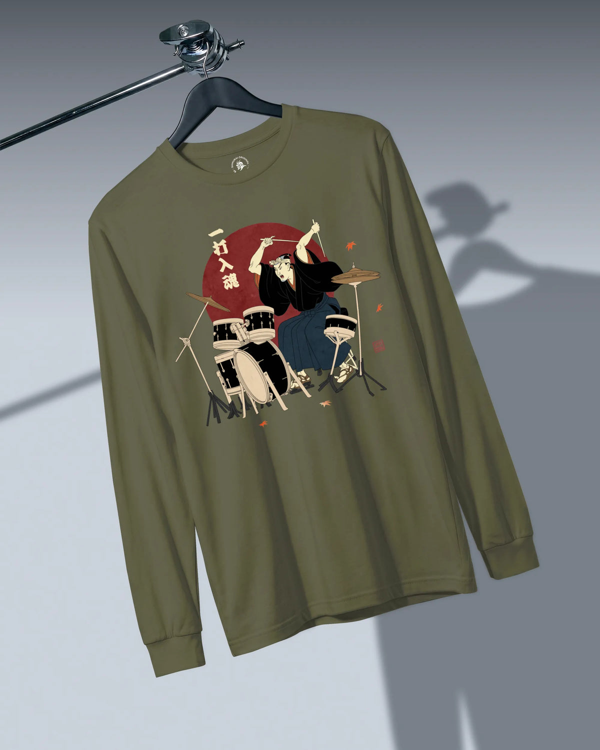 Soul Beat Samurai Drummer Unisex Long Sleeve Tee - Samurai Original