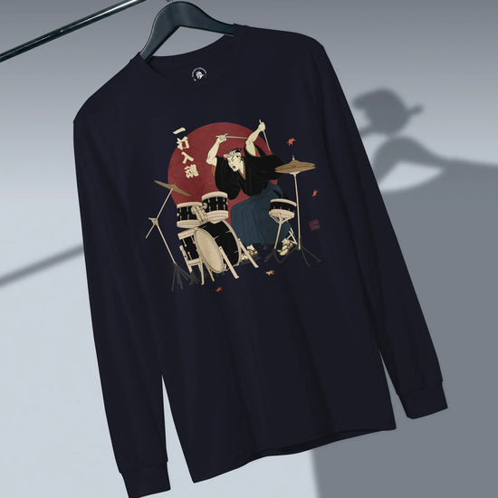 Soul Beat Samurai Drummer Unisex Long Sleeve Tee - Samurai Original