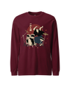 Soul Beat Samurai Drummer Unisex Long Sleeve Tee Maroon - Samurai Original
