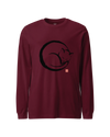Sumi-e Sleeping Cat Unisex Long Sleeve Tee