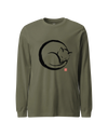 Sumi-e Sleeping Cat Unisex Long Sleeve Tee