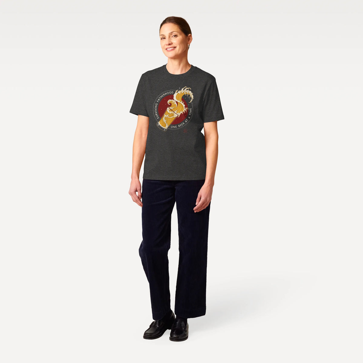 Surviving Fatherhood Beer Wave Organic T-Shirt - Samurai Original