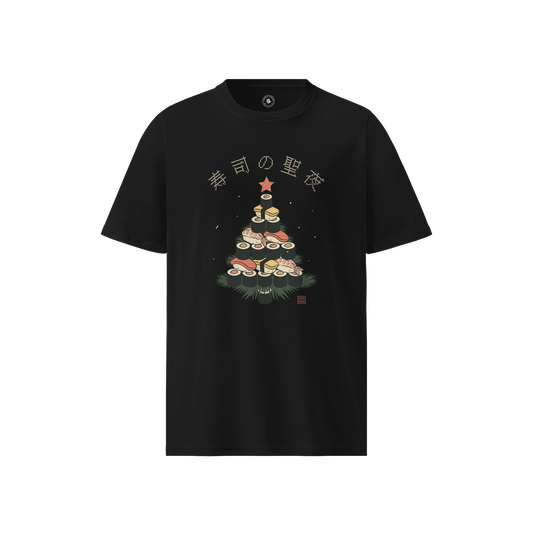 Sushi Christmas Tree Unisex organic t-shirt