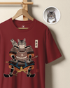 Custom Portrait Samurai Ukiyo-e Cat & Dog Unisex organic t-shirt