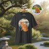 Pet Personalization Japanese Ukiyo-e Unisex Organic T-shirt