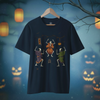 Samurai Skeleton Dance Halloween Japanese Ukiyo-e Unisex Organic T-shirt
