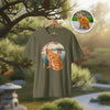 Pet Personalization Japanese Ukiyo-e Unisex Organic T-shirt