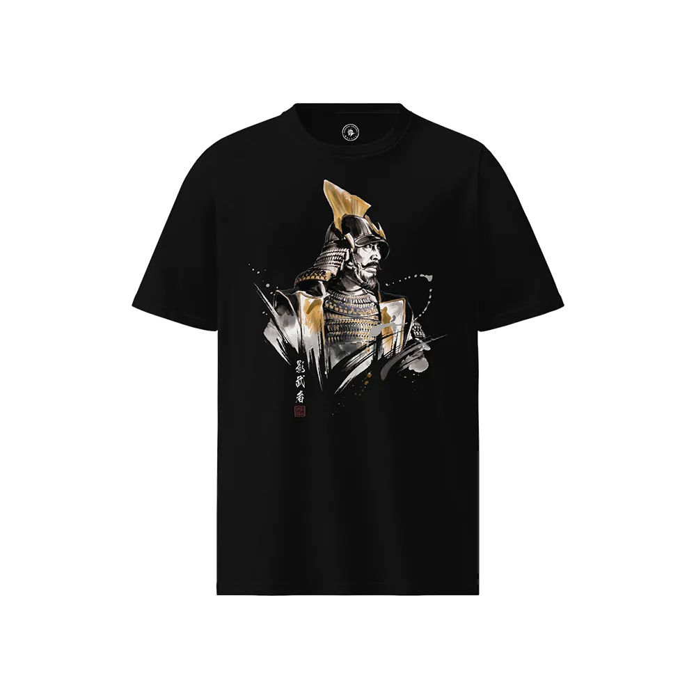 The Kagemusha Sumi-e Organic T-shirt Black - Samurai Original