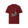 The Chess Samurai Organic T-shirt Burgundy - Samurai Original