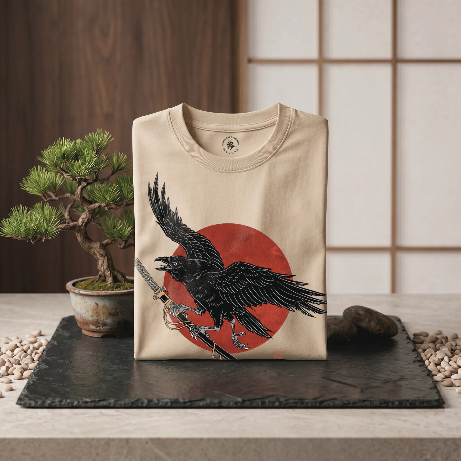 Ronin Raven Organic T-shirt - Samurai Original