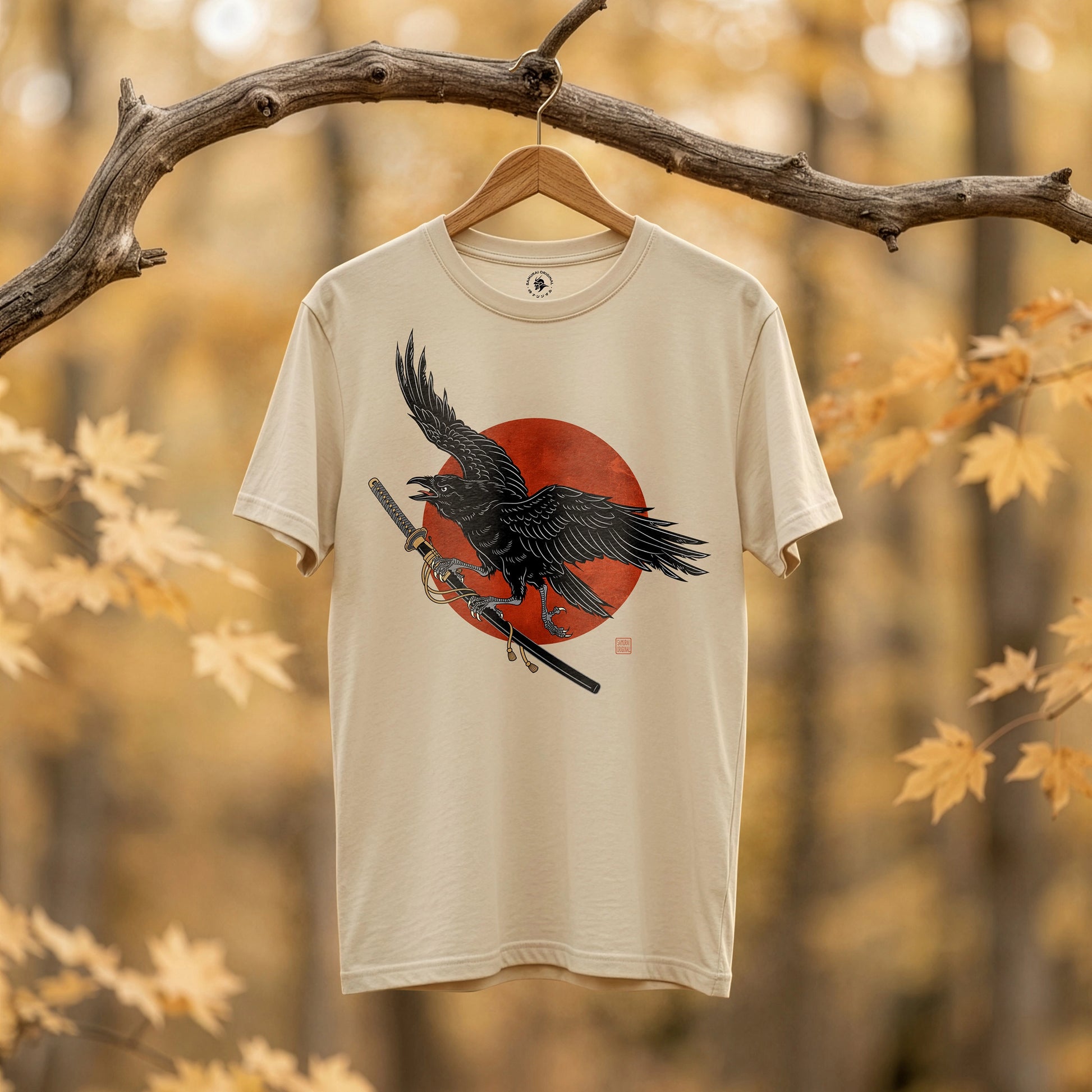 Ronin Raven Organic T-shirt - Samurai Original