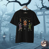 Samurai Skeleton Dance Halloween Japanese Ukiyo-e Unisex Organic T-shirt