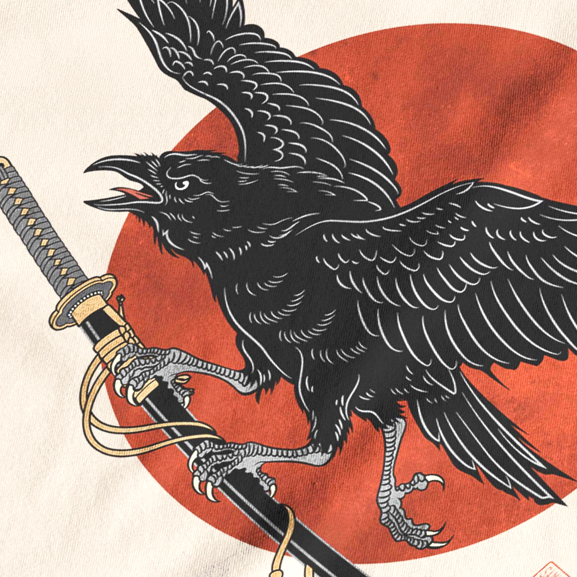 Ronin Raven Classic T-shirt - Samurai Original
