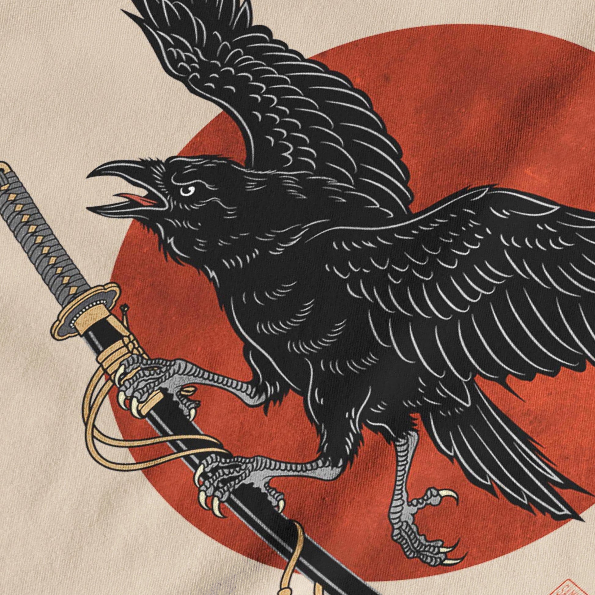 Ronin Raven Organic T-shirt - Samurai Original