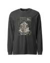 Takeda Shingen Daimyo Ukiyo-e Unisex Long Sleeve Tee Dark Grey Heather - Samurai Original