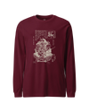 Takeda Shingen Daimyo Ukiyo-e Unisex Long Sleeve Tee Maroon - Samurai Original