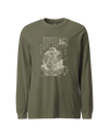 Takeda Shingen Daimyo Ukiyo-e Unisex Long Sleeve Tee Military Green - Samurai Original