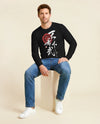 Tenka Fubu Oda Nobunaga Kanji Calligraphy Unisex Long Sleeve Tee