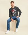 Tenka Fubu Oda Nobunaga Kanji Calligraphy Unisex Long Sleeve Tee