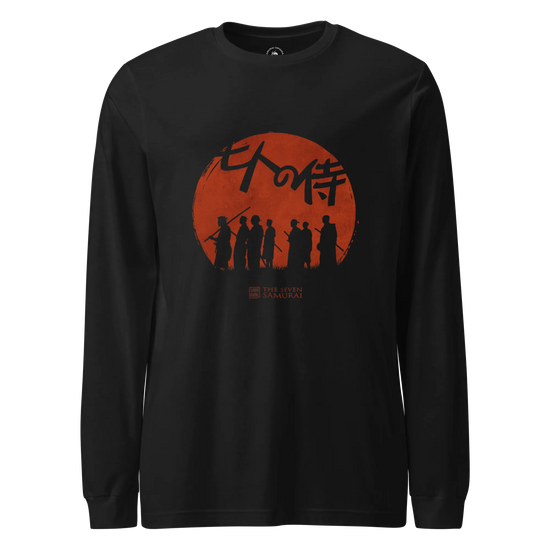 The Seven Samurai Unisex Long Sleeve Tee Black - Samurai Original