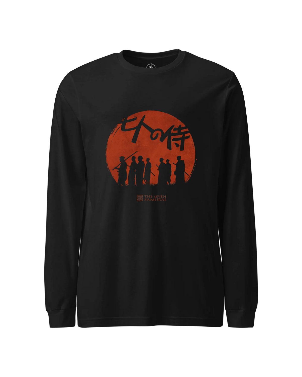 The Seven Samurai Unisex Long Sleeve Tee Black - Samurai Original