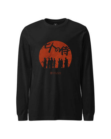 The Seven Samurai Unisex Long Sleeve Tee Black - Samurai Original