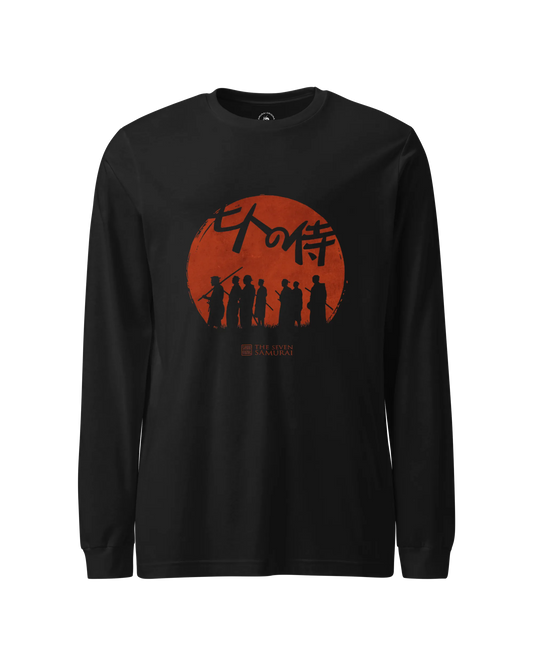 The Seven Samurai Unisex Long Sleeve Tee Black - Samurai Original