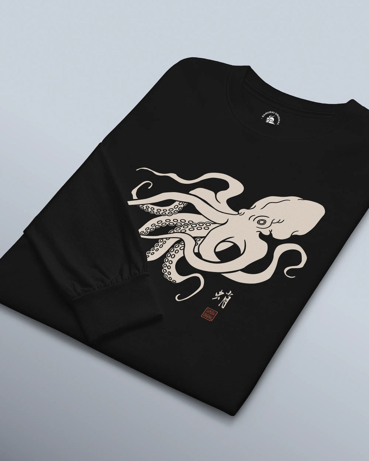 Octopus Graphic Art Unisex Long Sleeve Tee - Samurai Original