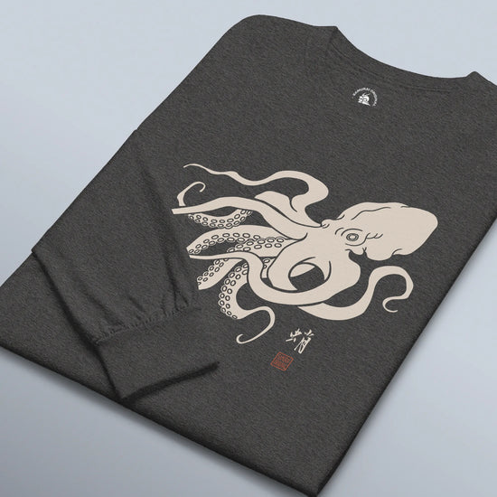 Octopus Graphic Art Unisex Long Sleeve Tee - Samurai Original