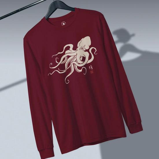 Octopus Graphic Art Unisex Long Sleeve Tee - Samurai Original