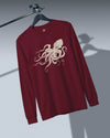 Octopus Graphic Art Unisex Long Sleeve Tee - Samurai Original