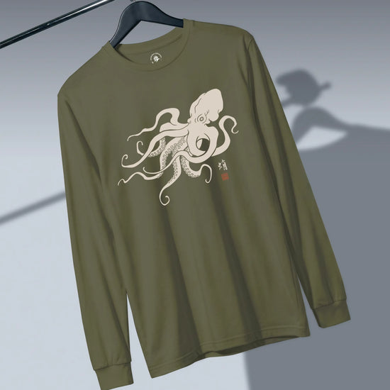 Octopus Graphic Art Unisex Long Sleeve Tee - Samurai Original