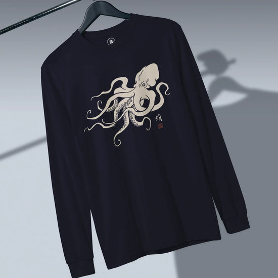 Octopus Graphic Art Unisex Long Sleeve Tee - Samurai Original