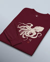 Octopus Graphic Art Unisex Long Sleeve Tee - Samurai Original