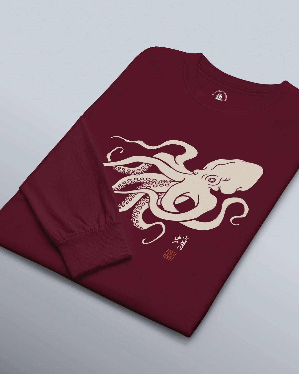 Octopus Graphic Art Unisex Long Sleeve Tee - Samurai Original
