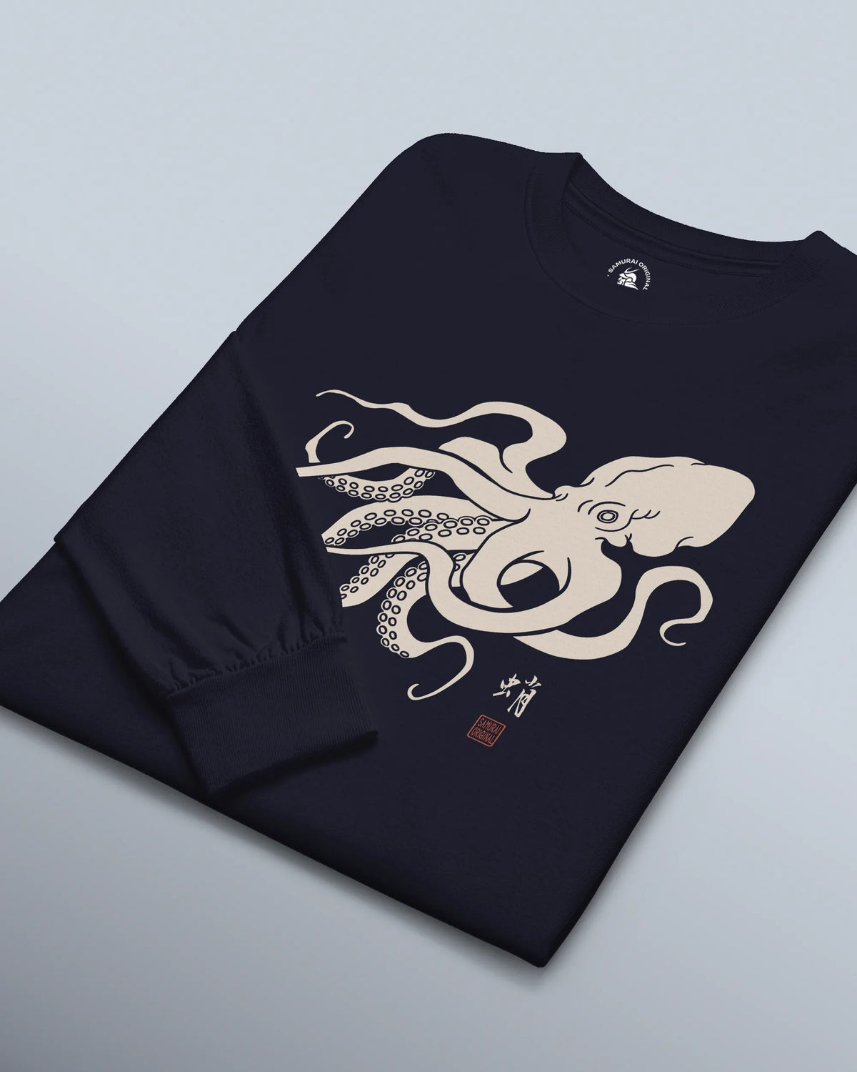 Octopus Graphic Art Unisex Long Sleeve Tee - Samurai Original