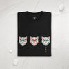 The Kabuki Neko Trio Unisex organic t-shirt