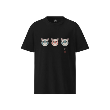 The Kabuki Neko Trio Unisex organic t-shirt