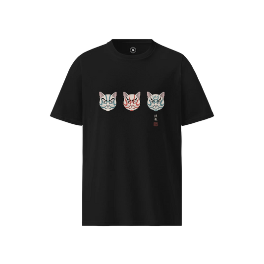 The Kabuki Neko Trio Unisex organic t-shirt