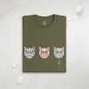 The Kabuki Neko Trio Unisex organic t-shirt
