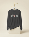 The Kabuki Neko Trio Unisex Long Sleeve Tee - Samurai Original